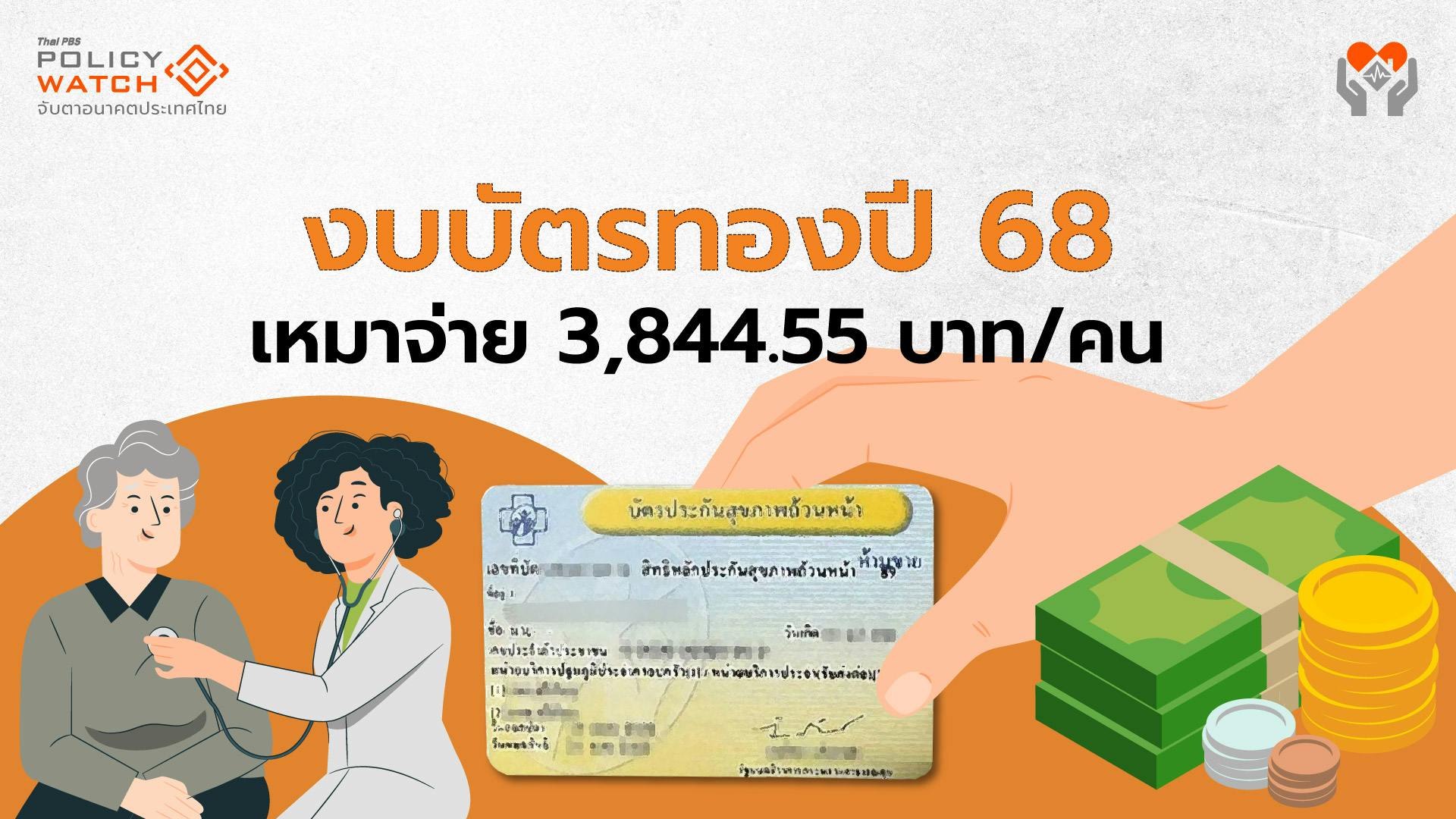 งบหลักประกันสุขภาพปี&#8217;68 รวม 2.35 แสนล้าน เพิ่ม 8.37%