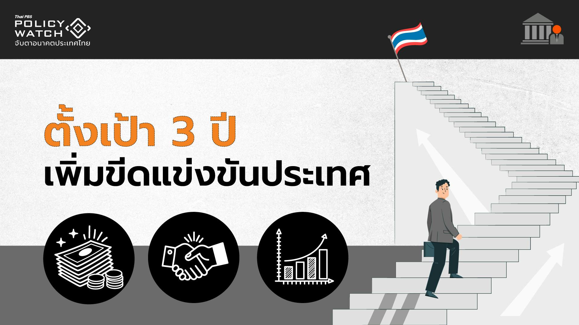 ตั้งเป้า 3 ปี ความพึงพอใจ-ขีดแข่งขันภาครัฐเพิ่ม