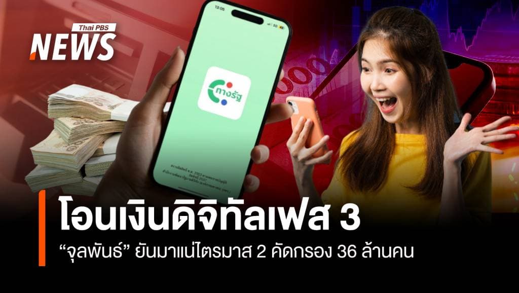 &#8220;จุลพันธ์&#8221; ยันโอนเงินดิจิทัลหมื่นบาทเฟส 3 ไตรมาส 2