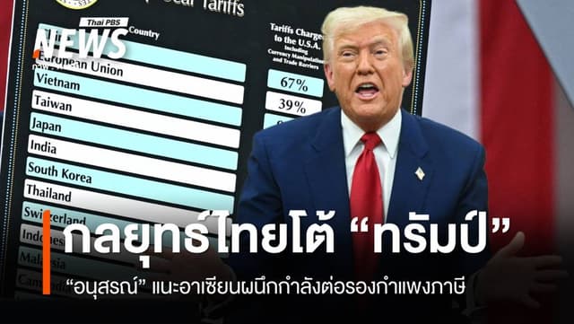 กลยุทธ์ไทยโต้ภาษี &#8220;ทรัมป์&#8221; นักวิชาการแนะอาเซียนผนึกกำลังต่อรอง
