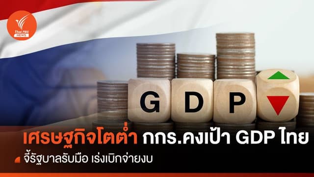 เศรษฐกิจโตต่ำ กกร.คงเป้า GDP ไทย จี้รัฐบาลรับมือ เร่งเบิกจ่ายงบ