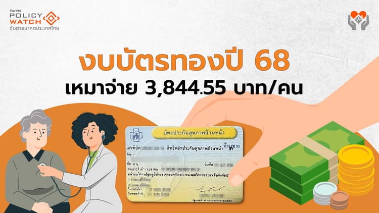 งบหลักประกันสุขภาพปี'68 รวม 2.35 แสนล้าน เพิ่ม 8.37%
